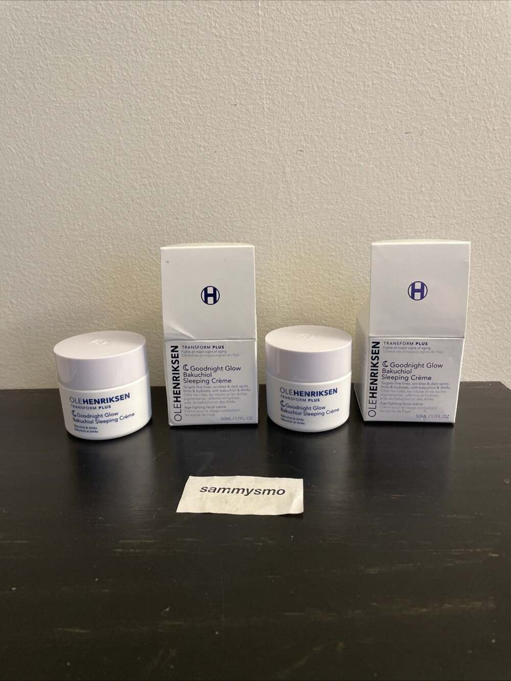 Ole Henriksen Goodnight Glow Bakuchiol Sleeping Cream, Anti-Aging 1.7oz., x2